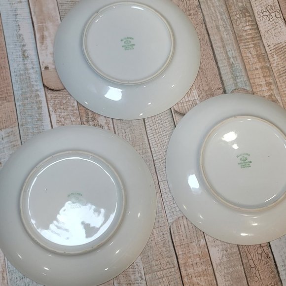 Set of 3 Vintage Meito China Hand Painted 6 Inch Plates Made in Japan - Picture 9 of 9
